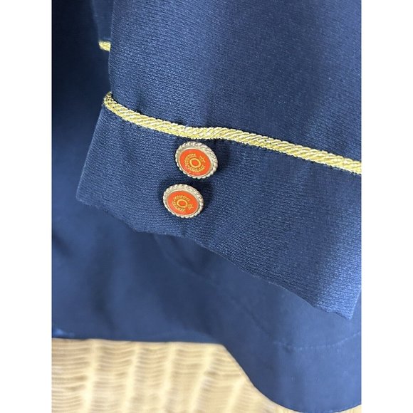 Vintage skirt suit nautical Brenda Goode navy crest patch small - Picture 6 of 15